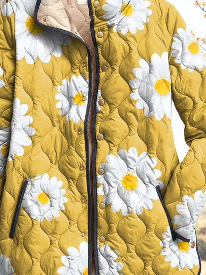 Veste pour femmes à motif charmant de marguerites