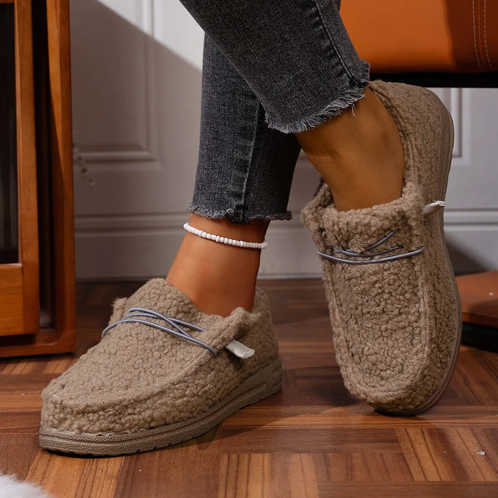 Leona™ - Chaussons chauds en peluche teddy