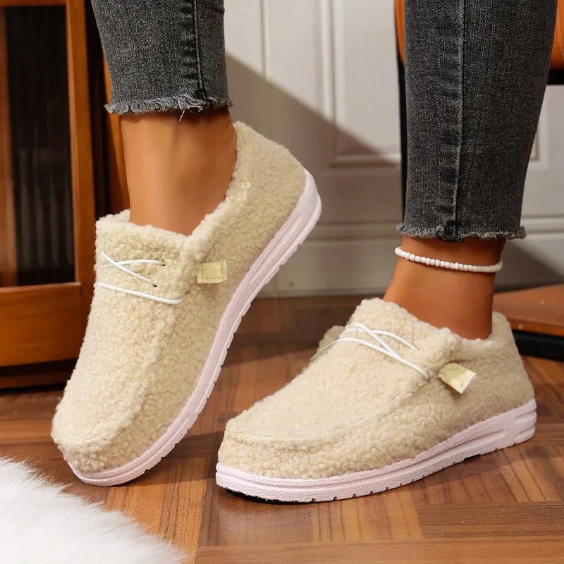 Leona™ - Chaussons chauds en peluche teddy
