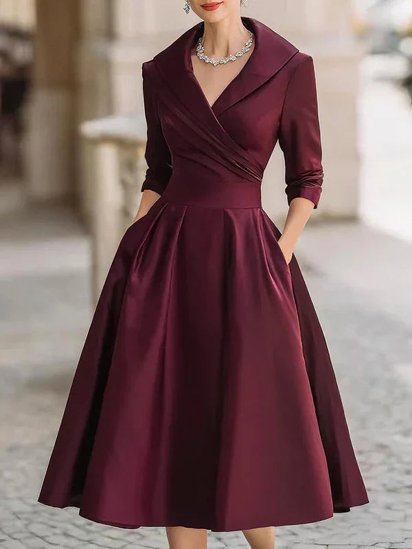 Francine™ - Robe midi au style rétro