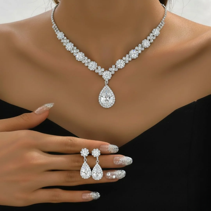 Cecille™ – Parure elégante en zircon scintillant