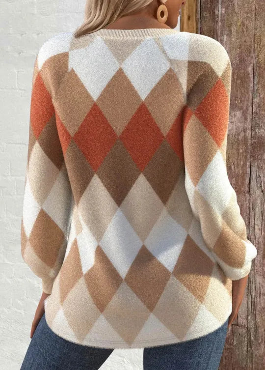 Signo | Point à Carreaux avec Détail de Bouton