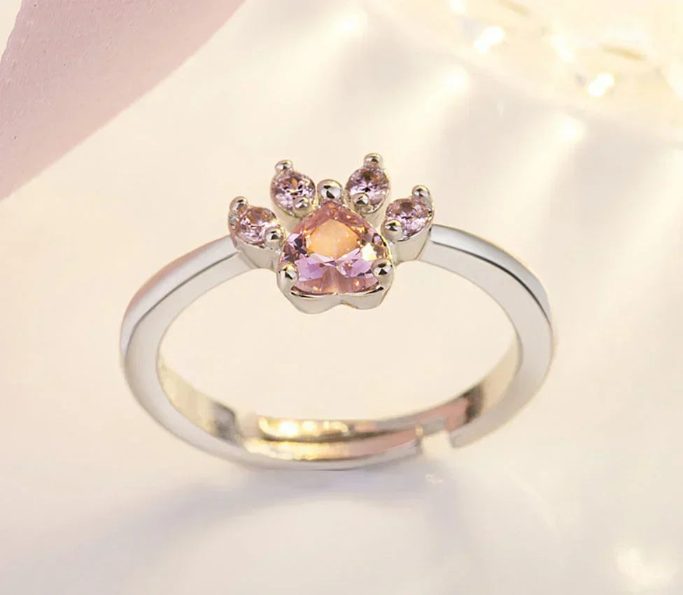 Arbour - Bijoux en 4 pièces en or rose avec cœur en zirconium et pierre