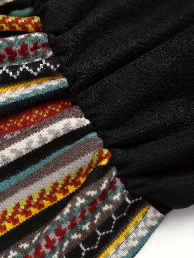 Sheila™ - Sweat à capuche rayé à manches longues