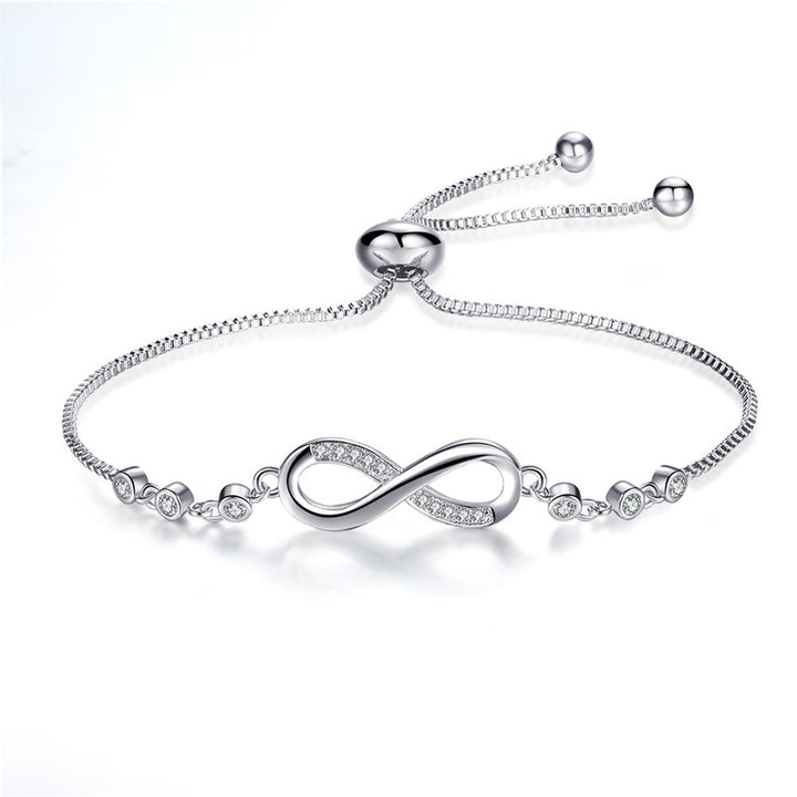 Bracelet infini ajustable chic en or rose