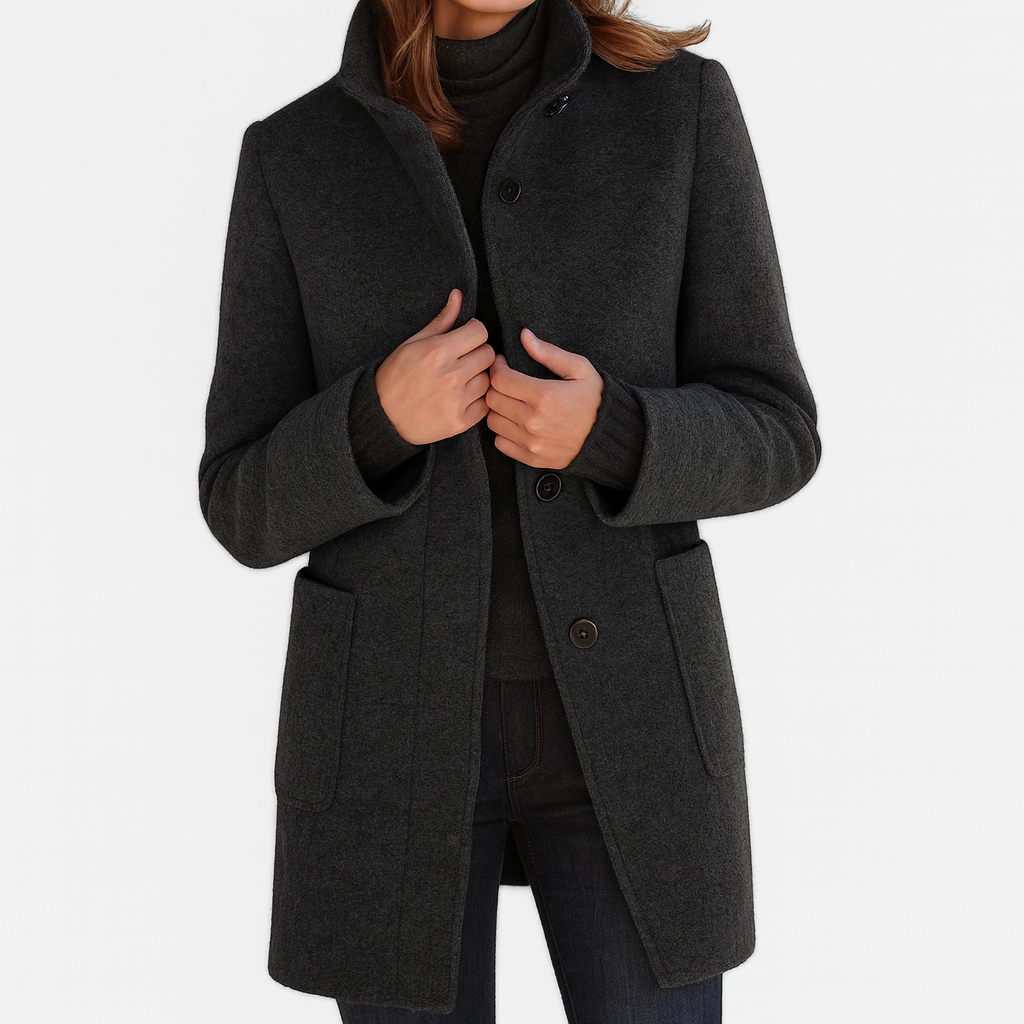 Stella™ - Manteau femme à col montant