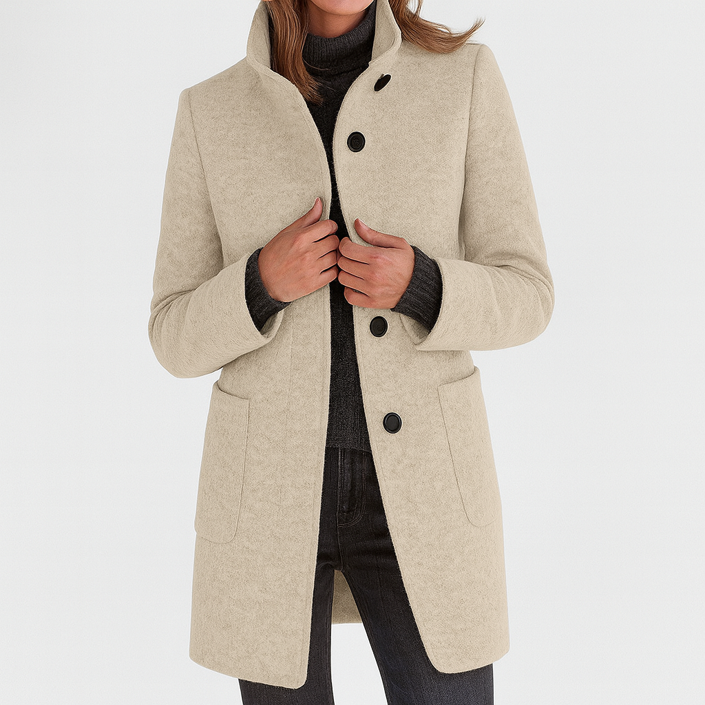 Stella™ - Manteau femme à col montant