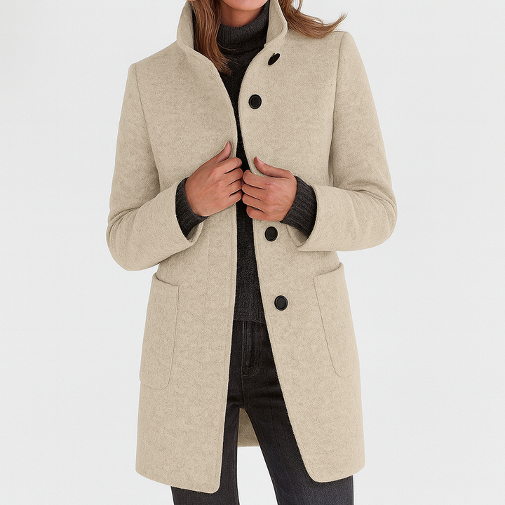 Stella™ - Manteau femme à col montant