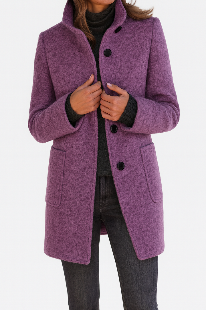 Stella™ - Manteau femme à col montant