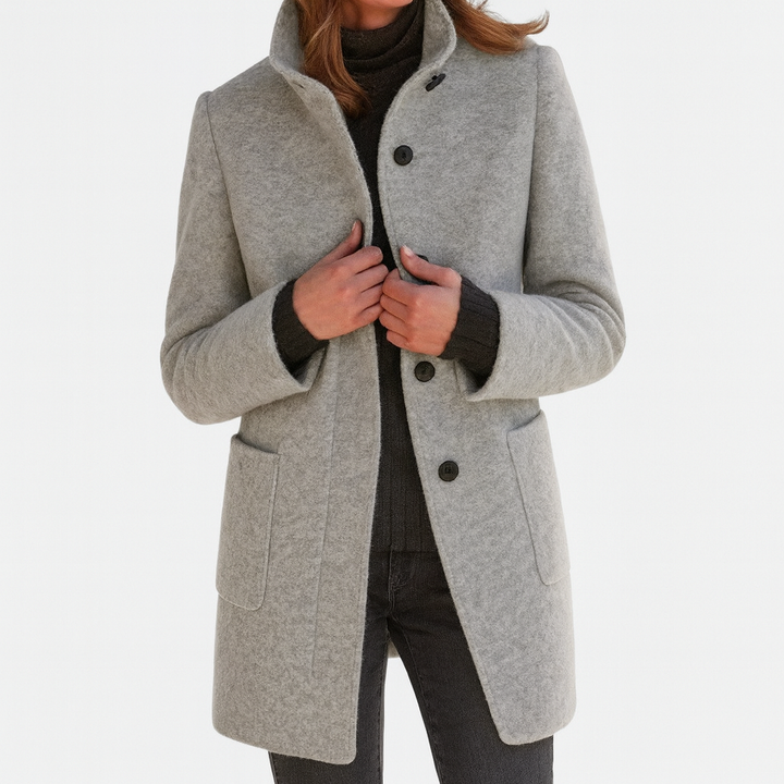Stella™ - Manteau femme à col montant