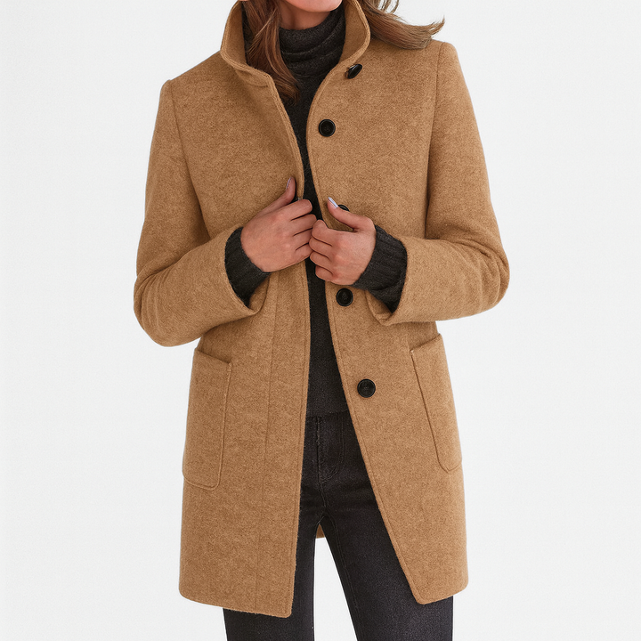 Stella™ - Manteau femme à col montant
