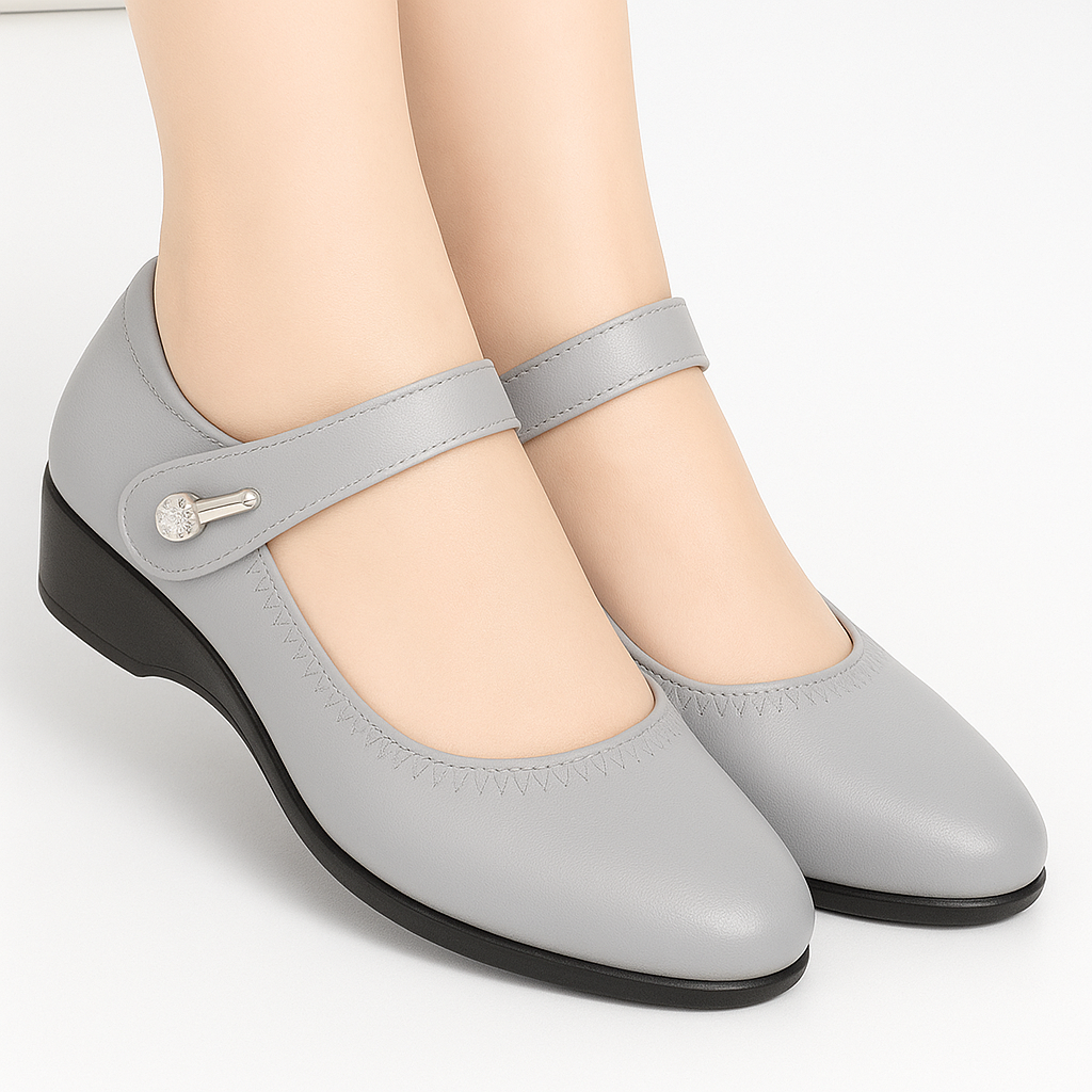 Marie | Escarpins à bride et talon compensé