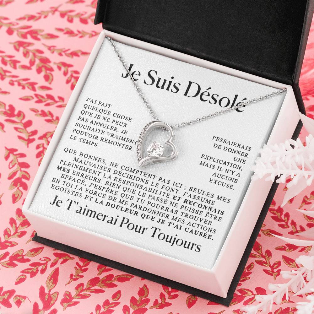 Candice™ – Collier cœur d’excuse elégant pour elle