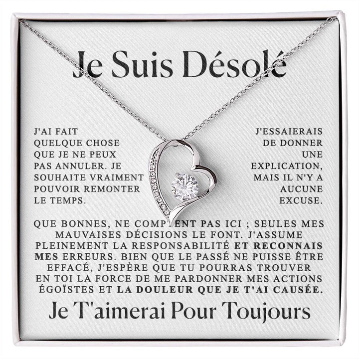 Candice™ – Collier cœur d’excuse elégant pour elle