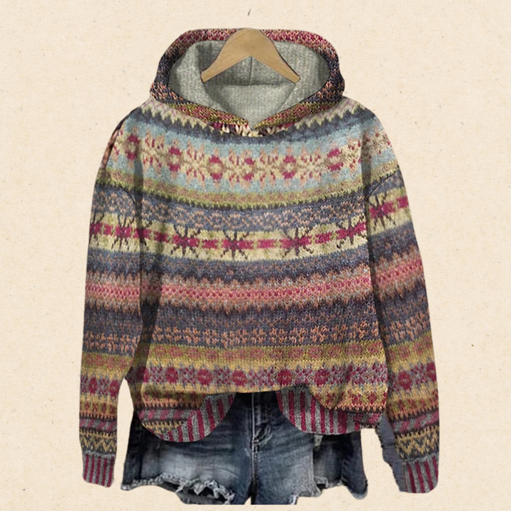 PAOLA™ | SWEAT À CAPUCHE ETHNIQUE