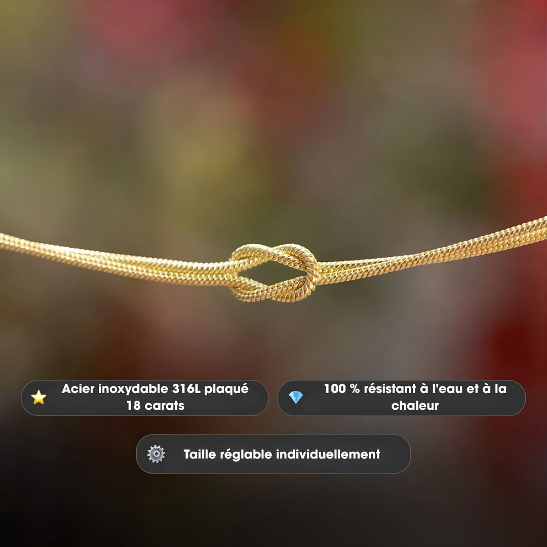 Nœura™ – Bracelet nœud personnalisé