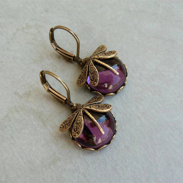 Boucles d'oreilles Libellule Antika Guld