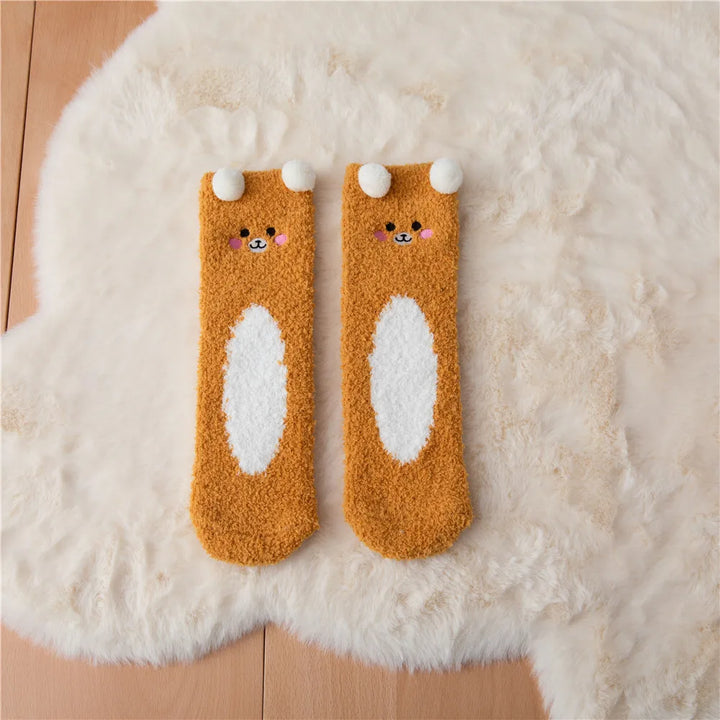 Chaussettes Animaux Adorables – Douces et Chaleureuses