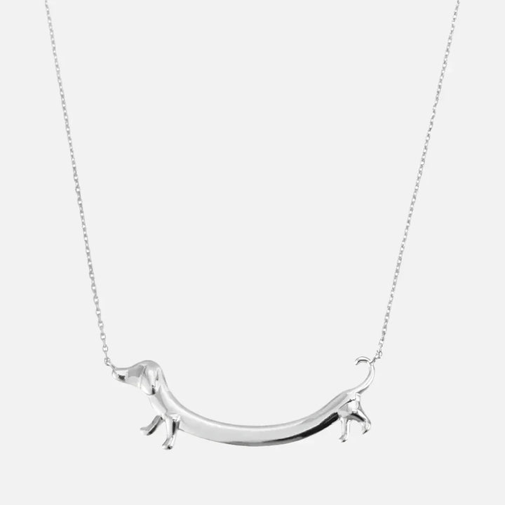 Shaneta - Collier Teckel en argent et or