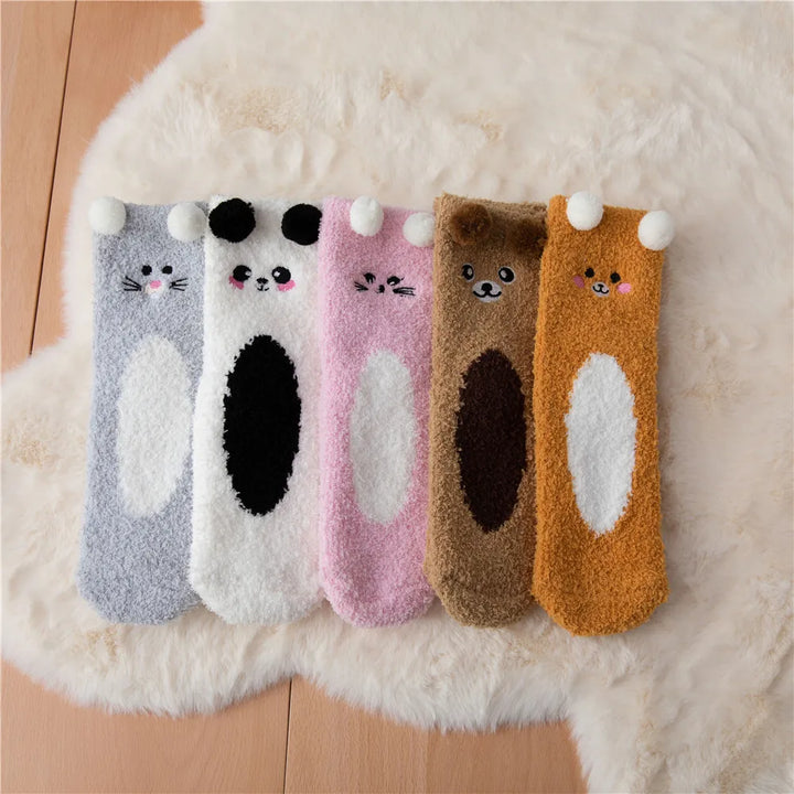 Chaussettes Animaux Adorables – Douces et Chaleureuses