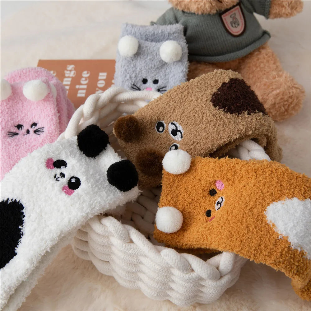 Chaussettes Animaux Adorables – Douces et Chaleureuses