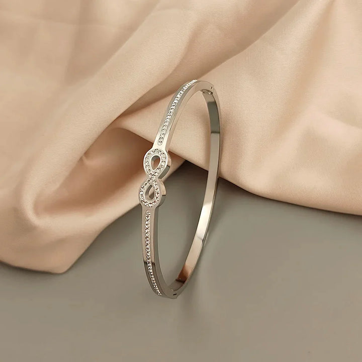 Bracelet jonc infini exclusif en cristal
