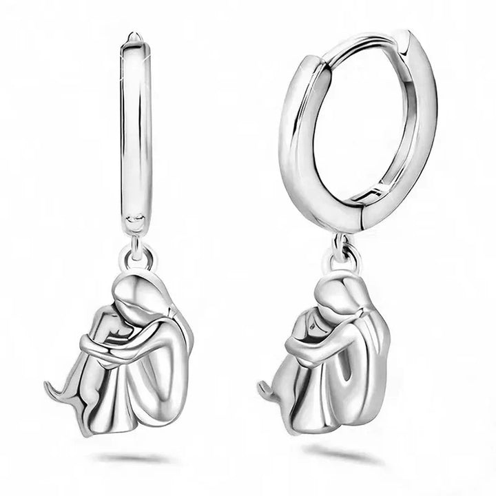 Lydia - Boucles d'oreilles Embrasser le Chien Ajustables