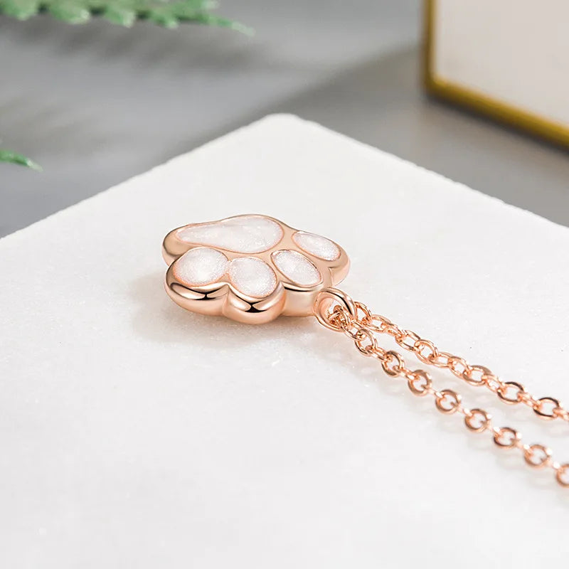 Yanika - Collier avec pendentif en forme de patte de chat