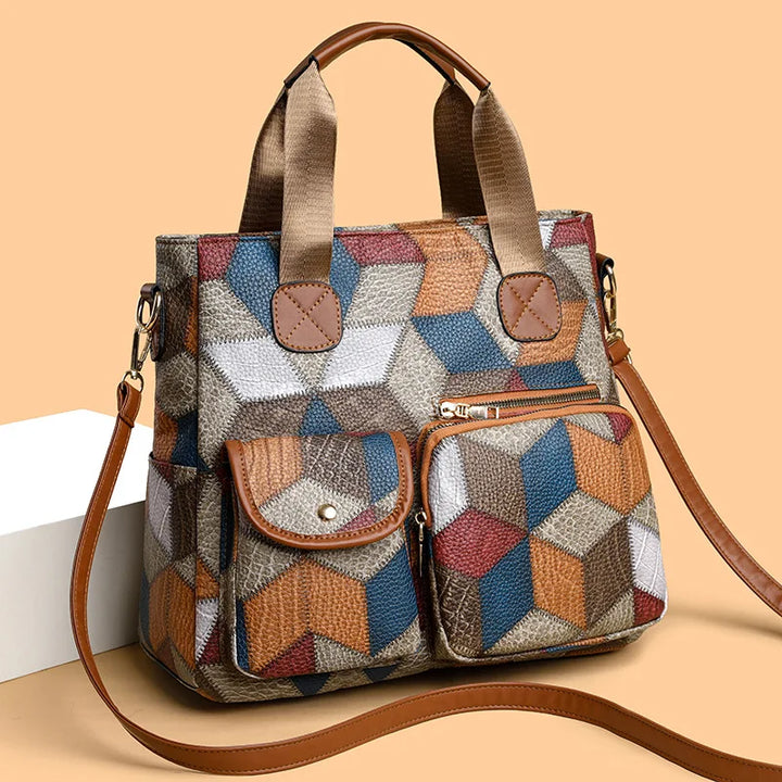 Charlotte™ | Sac à main en cuir Mosaico