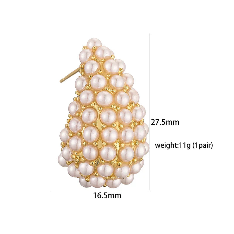 Boucles d'oreilles en perles classiques