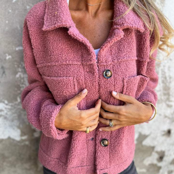 Aurore™ - Veste en sherpa à boutons