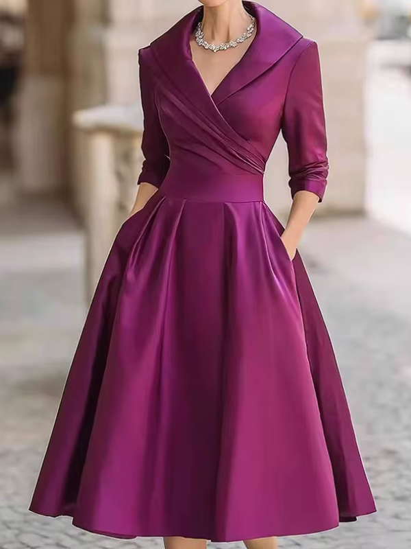 Francine™ - Robe midi au style rétro