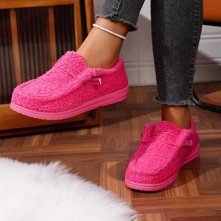 Leona™ - Chaussons chauds en peluche teddy