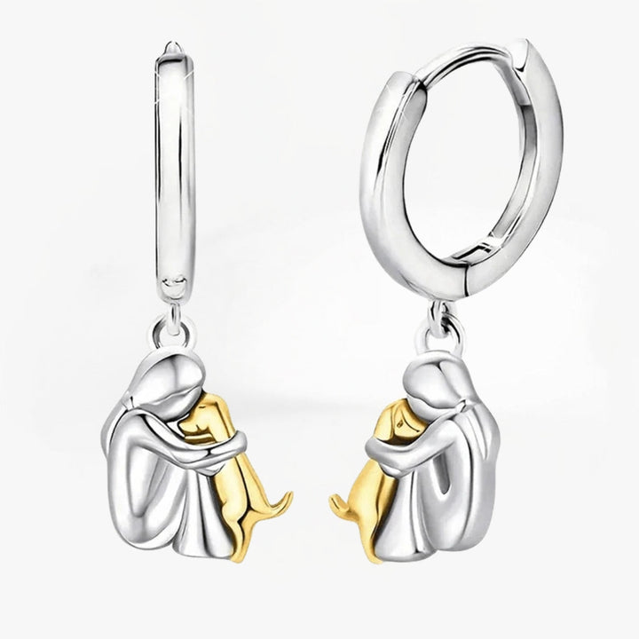 Lydia - Boucles d'oreilles Embrasser le Chien Ajustables